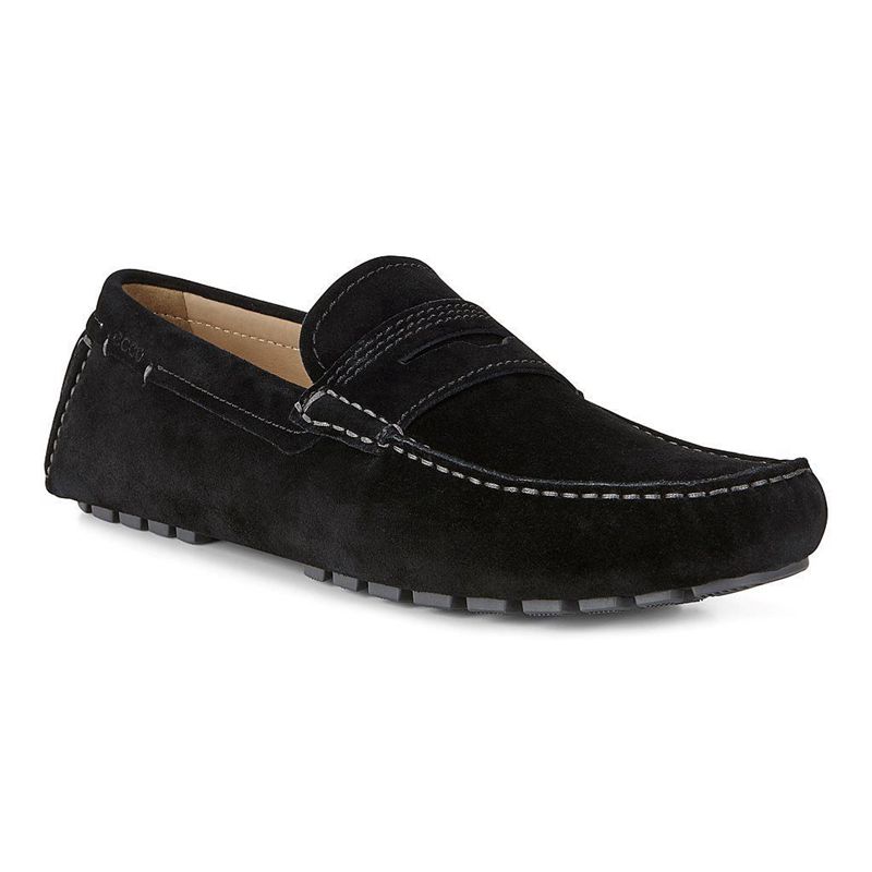 Men Casual Ecco Dynamic Moc 2.0 - Casual Shoe Black - India WIOCSE428